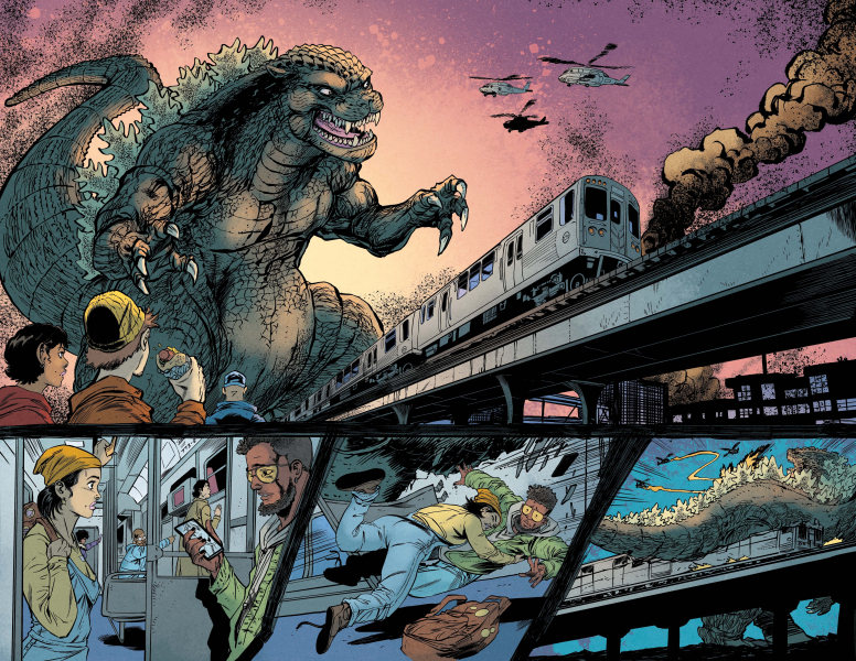 Эксклюзивный предварительный обзор Godzilla vs. Chicago #1 - Визит Годзиллы в Город Ветров - необычное удовольствие