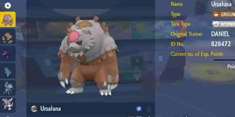 Pokemon Scarlet & Фиолетовый: Гайд по сборке Урсалуны Кровавой Луны