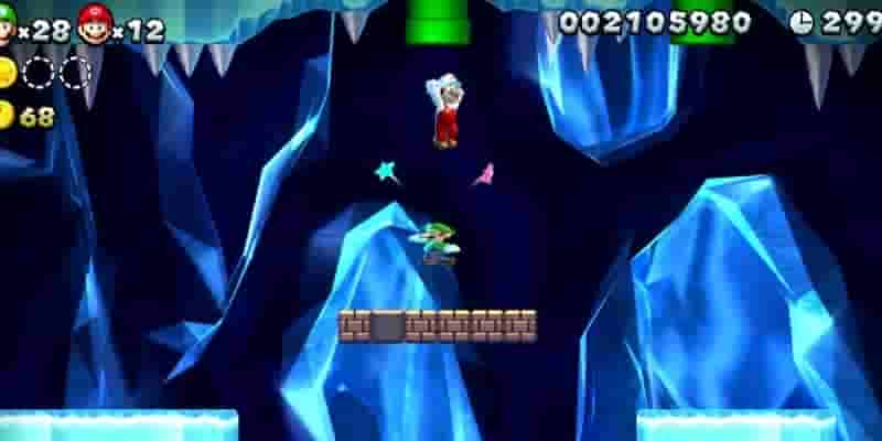 Новый Super Mario Bros. U Deluxe: Все Frosted Glacier Star Coins