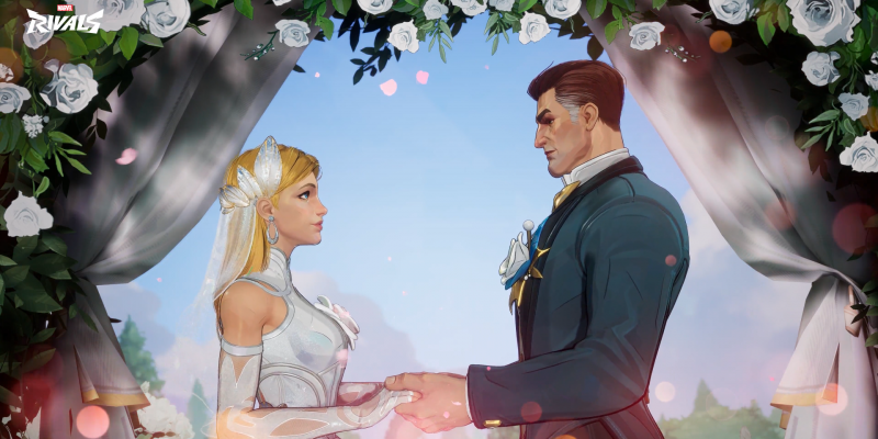 Marvel Rivals добавляет свадебные костюмы для мистера Фантастика и Невидимой женщины