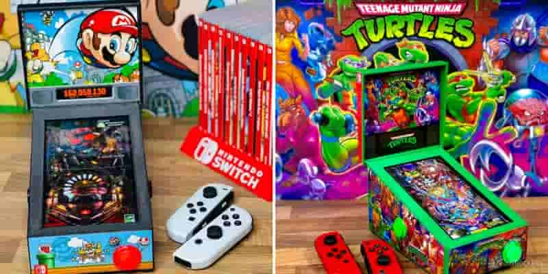Превратите свой коммутатор Nintendo в аркадные шкафы с TMNT и Super Mario для пинбола 
