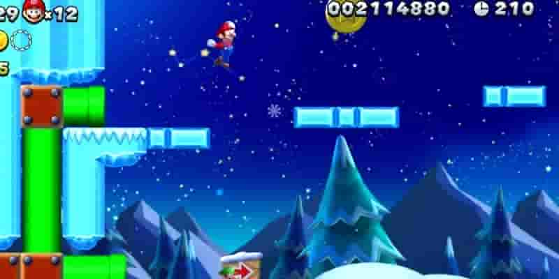 Новый Super Mario Bros. U Deluxe: Все Frosted Glacier Star Coins