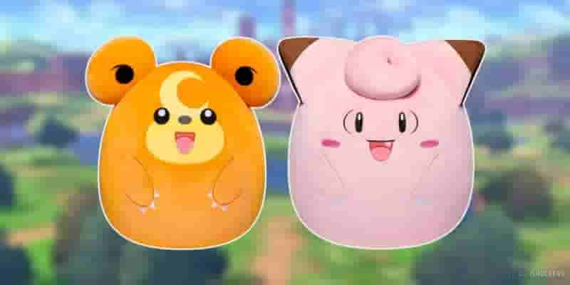 Добавляется линия Pokemon's Squishmallow Клефейри и Теддиурса для дополнительных объятий
